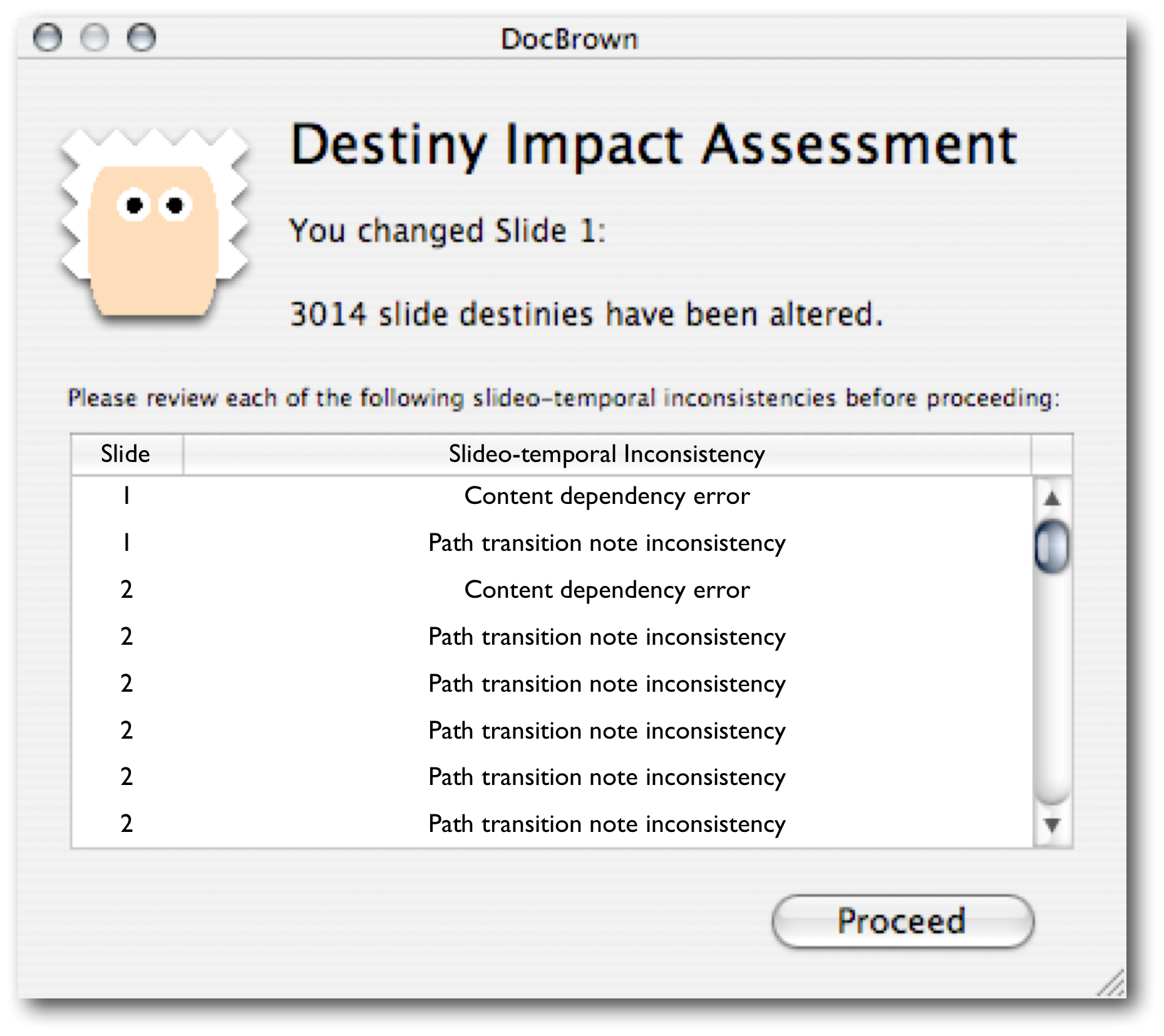 CrUMPETS' DocBrown Module in Action